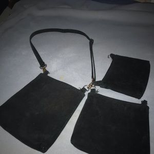Suede purse (set of 3)
